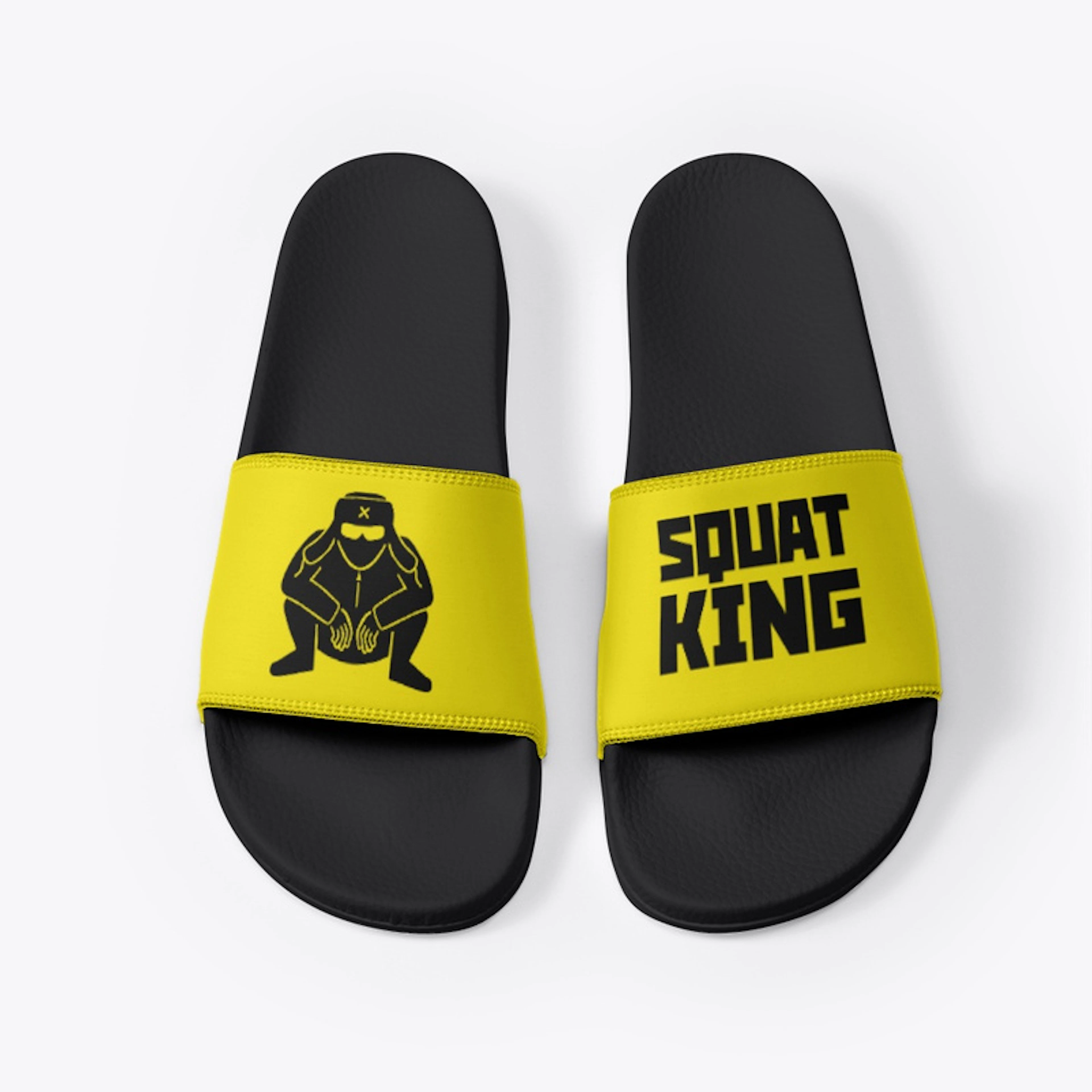 Squat King black flipflops