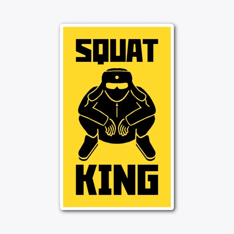 Squat King sticker