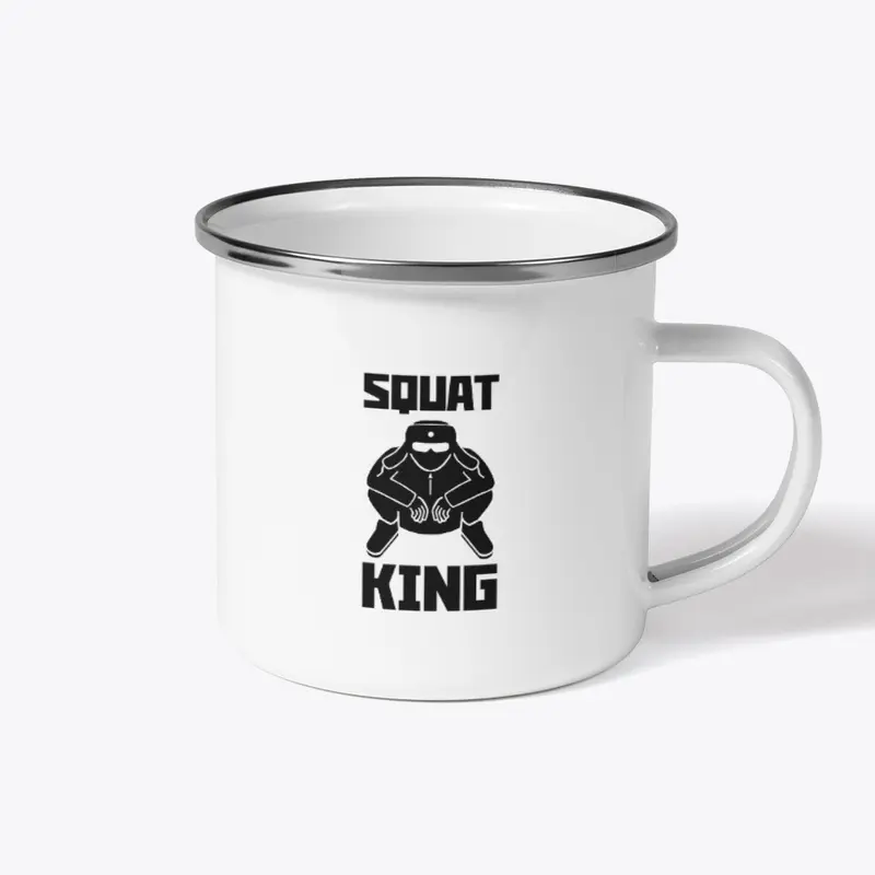 Squat King metal mug