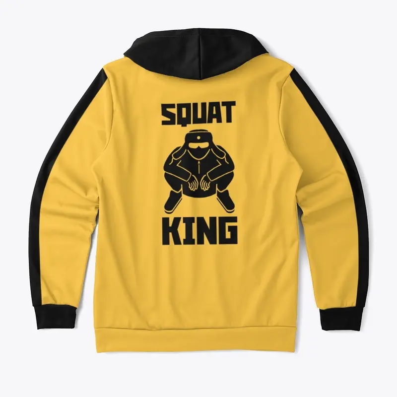 Squat King gold tracksuit hoodie